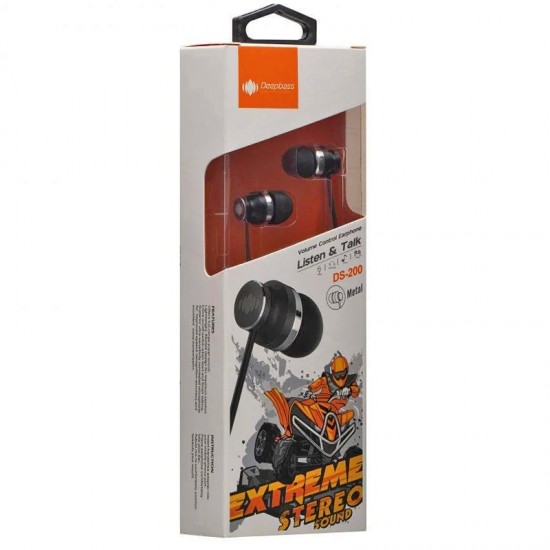 Casti In-Ear Deepbass DS-200 Handsfree - Negru