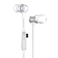 Casti metalice Deepbass D-22 In-Ear Wireless - Alb