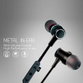 Casti metalice In-Ear Wireless cu Bluetooth Deepbass D-22 - Negru
