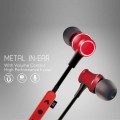 Casti metalice In-Ear Wireless cu Bluetooth Deepbass D-22 - Rosu