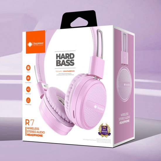 Casti On-Ear Wireless Stereo pliabile - Deepbass R7 Mov