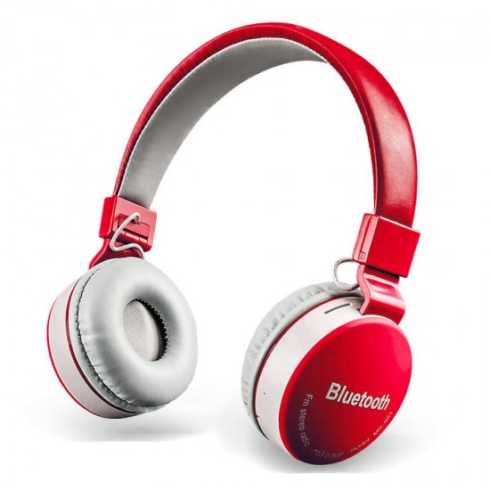 Casti On-Ear Wireless cu Handsfree MS - 881A - Rosu