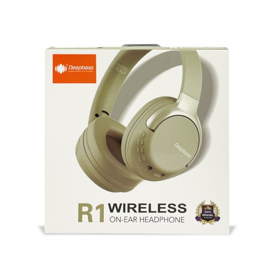 Casti On-Ear Wireless Stereo pliabile - Deepbass R1 Army