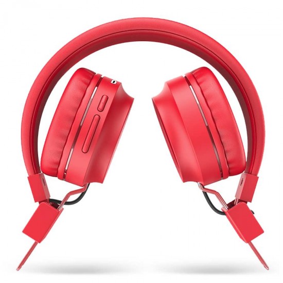 Casti On-Ear Wireless cu Bluetooth HOCO W25 - Rosu