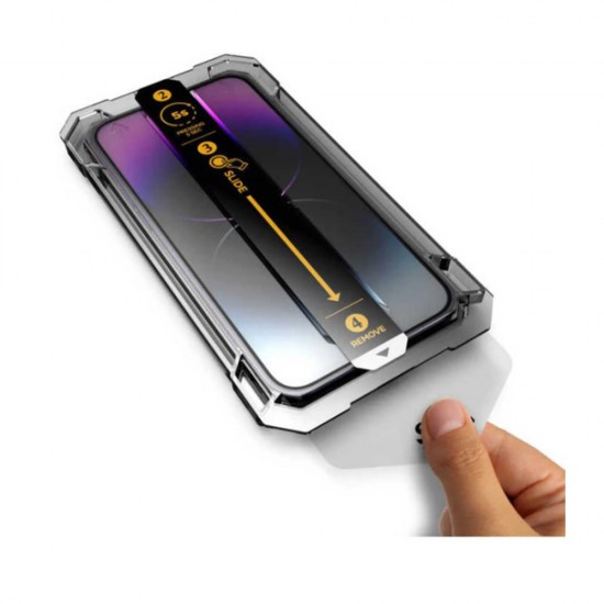 Folie sticla plus aplicator pentru iPhone 16 3D Generation Full Screen