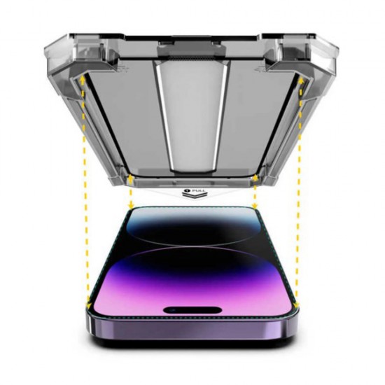 Folie sticla plus aplicator pentru iPhone 16 3D Generation Full Screen