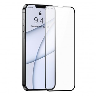 Folie sticla pentru iPhone 13 Pro Max Baseus Full Screen - Negru/Transparent