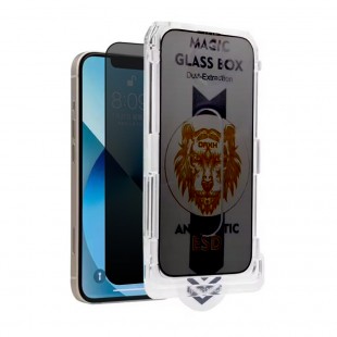 Folie sticla plus aplicator pentru iPhone 14 Privacy