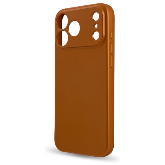 Husa spate pentru iPhone 17 Pro Silicon Case - Portocaliu