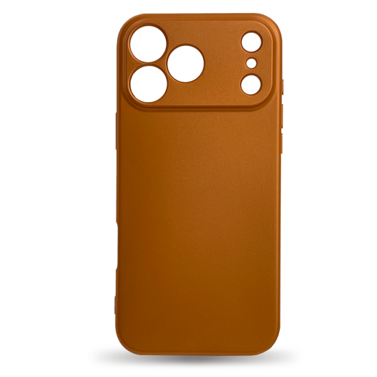 Husa spate pentru iPhone 17 Pro Silicon Case - Portocaliu