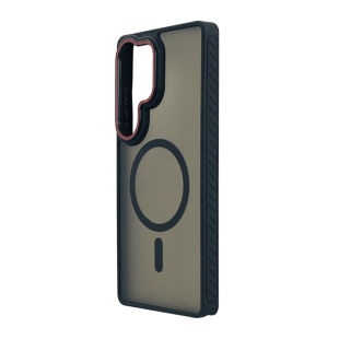 Husa spate pentru Samsung Galaxy S25 Ultra Matte Case Magsafe - Semitransparent/Negru