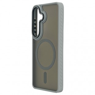 Husa spate pentru Samsung Galaxy S26 Matte Case Magsafe - Semitransparent/Gri