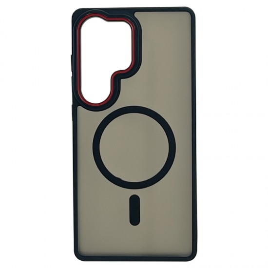 Husa spate pentru Samsung Galaxy S26 Plus Matte Case Magsafe - Semitransparent/Negru