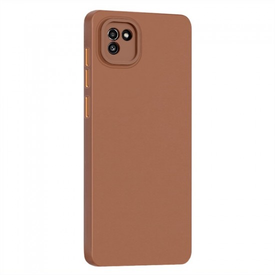 Husa spate Skin Case pentru Samsung Galaxy A03 - Maron