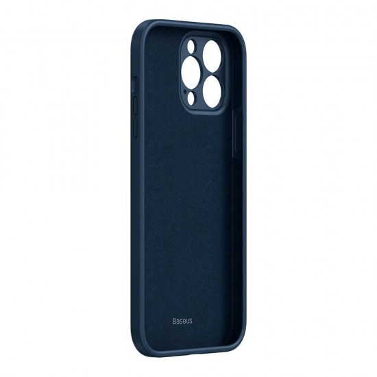 Husa spate pentru iPhone 12 Pro Baseus Liquid Silica Gel - Albastru