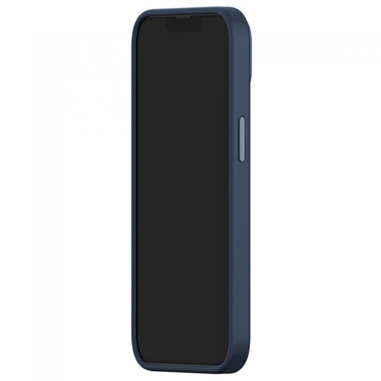 Husa Baseus Liquid Silica Gel plus Folie Protectie pentru iPhone 14 Plus - Albastru