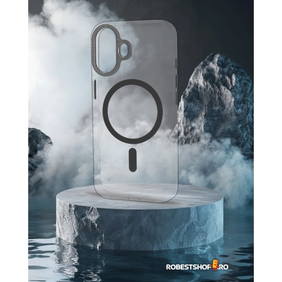Husa spate pentru iPhone 16 Berlia Magsafe Series - Transparent