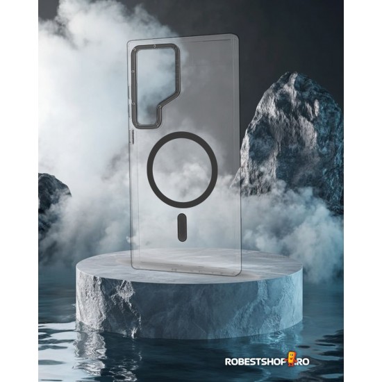 Husa spate pentru Samsung Galaxy S24 Ultra Berlia Magsafe Series - Transparent