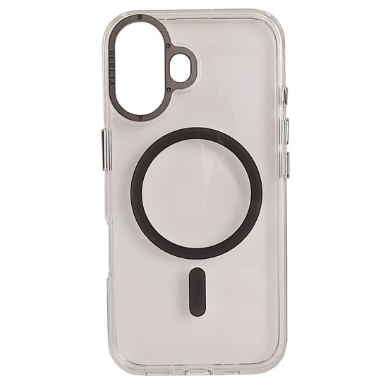 Husa spate pentru iPhone 16 Berlia Magsafe Series - Transparent