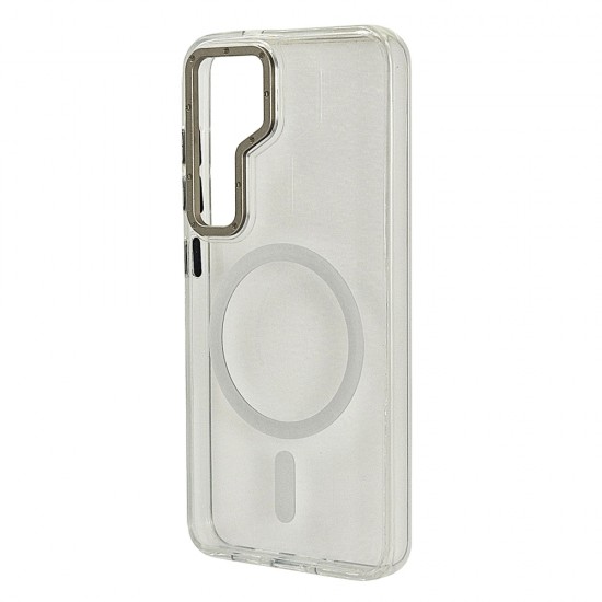Husa spate pentru Samsung Galaxy S24 Berlia Magsafe Series - Transparent