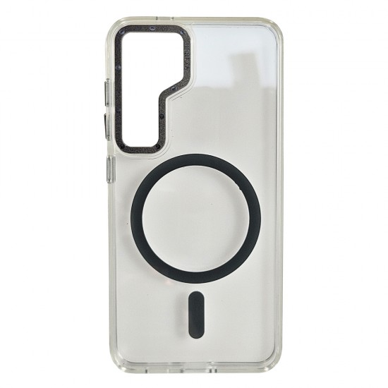 Husa spate pentru Samsung Galaxy S25 Berlia Magsafe Series - Transparent