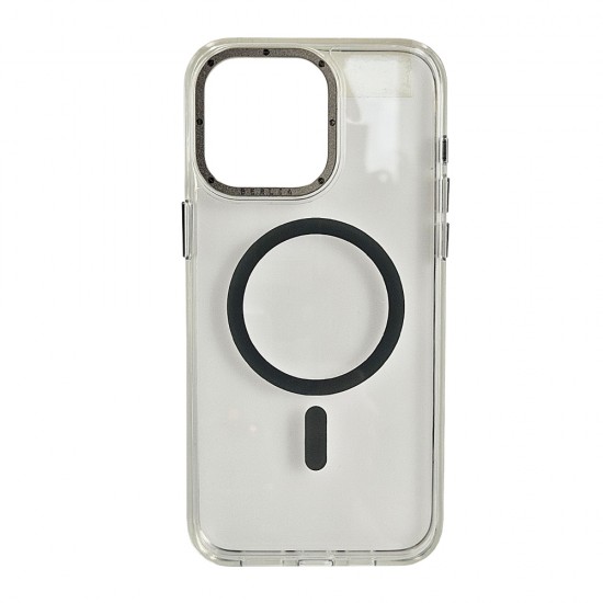 Husa spate pentru iPhone 15 Pro Max Berlia Magsafe Series - Transparent