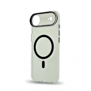 Husa spate pentru iPhone 17 Air Berlia Sheen Magsafe - Transparent/Negru