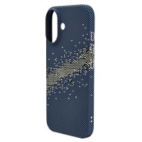 Husa spate pentru iPhone 16 Plus Berlia Fiber Magsafe - Albastru