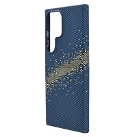 Husa spate pentru Samsung Galaxy S24 Ultra Berlia Fiber Magsafe - Albastru