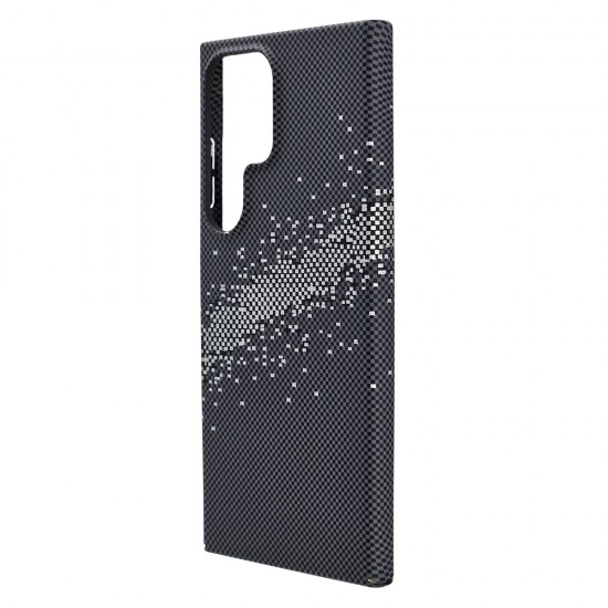 Husa spate pentru Samsung Galaxy S24 Ultra Berlia Fiber Magsafe - Gri