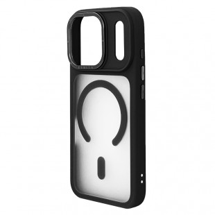 Husa spate pentru iPhone 17 Pro Berlia Matte Magsafe - Semitransparent/Negru