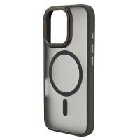 Husa spate pentru iPhone 16 Pro Max Berlia Matte Magsafe - Semitransparent/Gri