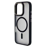 Husa spate pentru iPhone 16 Pro Max Berlia Matte Magsafe - Semitransparent/Negru