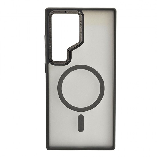 Husa spate pentru Samsung Galaxy S24 Ultra Berlia Matte Magsafe - Semitransparent/Gri