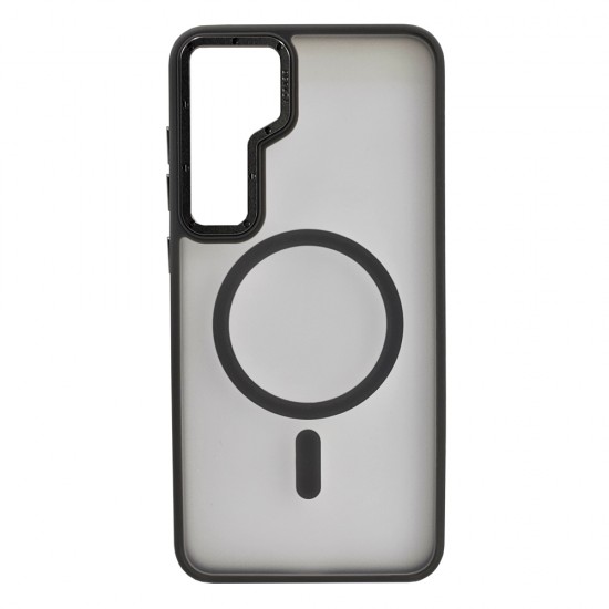 Husa spate pentru Samsung Galaxy S25 Plus Berlia Matte Magsafe - Semitransparent/Gri