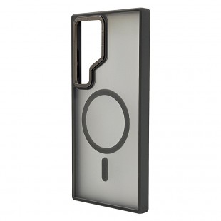 Husa spate pentru Samsung Galaxy S24 Ultra Berlia Matte Magsafe - Semitransparent/Gri