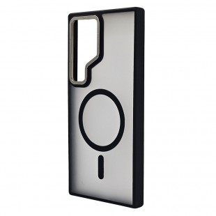 Husa spate pentru Samsung Galaxy S24 Ultra Berlia Matte Magsafe - Semitransparent/Negru