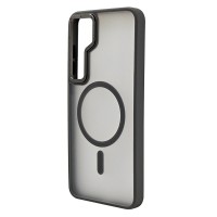 Husa spate pentru Samsung Galaxy S25 Plus Berlia Matte Magsafe - Semitransparent/Gri