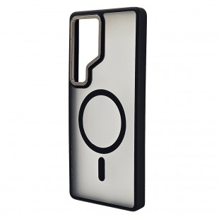 Husa spate pentru Samsung Galaxy S25 Ultra Berlia Matte Magsafe - Semitransparent/Negru