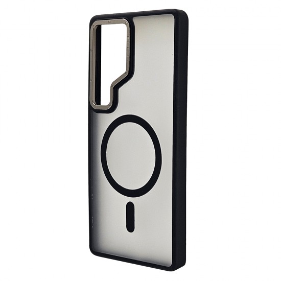 Husa spate pentru Samsung Galaxy S25 Ultra Berlia Matte Magsafe - Semitransparent/Negru