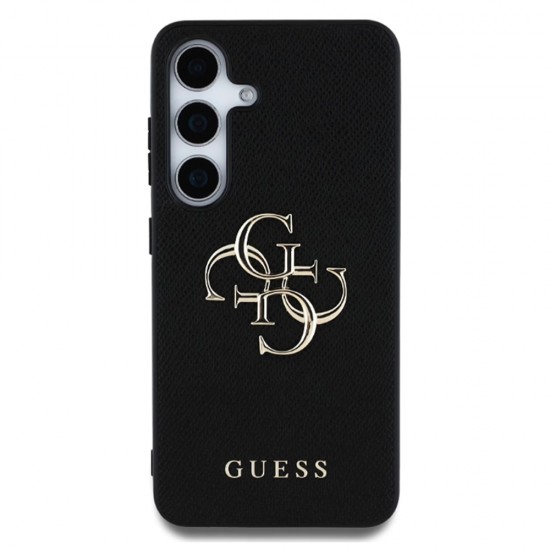 Husa spate pentru Samsung Galaxy S25 Guess Metal Logo - Negru