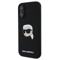 Husa spate pentru iPhone 16 Karl Lagerfeld Magsafe - Negru