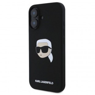 Husa spate pentru iPhone 16 Karl Lagerfeld Magsafe - Negru