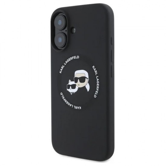 Husa spate pentru iPhone 16 Karl Lagerfeld Magsafe - Negru