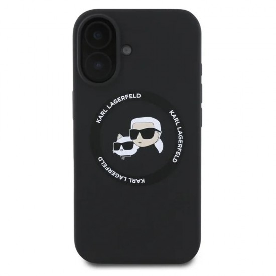 Husa spate pentru iPhone 16 Karl Lagerfeld Magsafe - Negru