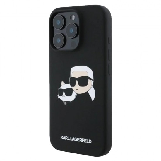 Husa spate pentru iPhone 16 Pro Karl Lagerfeld Magsafe - Negru