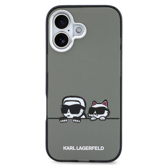 Husa spate pentru iPhone 17 Karl Lagerfeld Magsafe - Gri