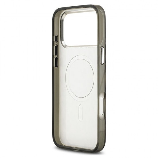 Husa spate pentru iPhone 17 Pro Karl Lagerfeld Leopard Magsafe - Maro