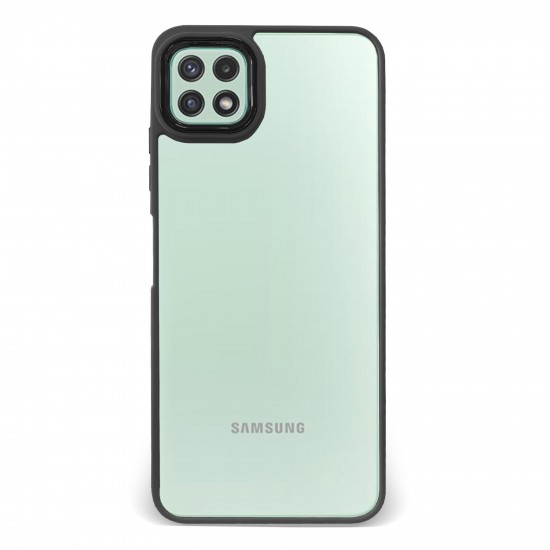 Husa spate pentru Samsung Galaxy A22 5G - Leaf Case Negru