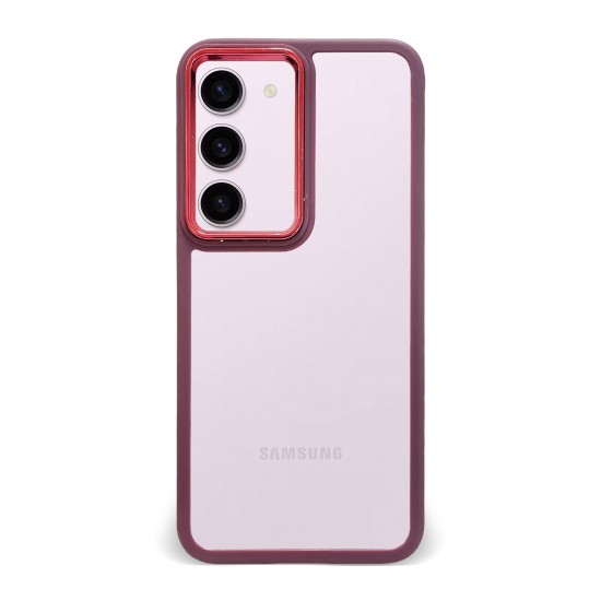 Husa spate pentru Samsung Galaxy S23- Leaf Case Visiniu